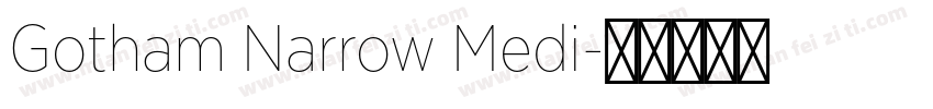 Gotham Narrow Medi字体转换